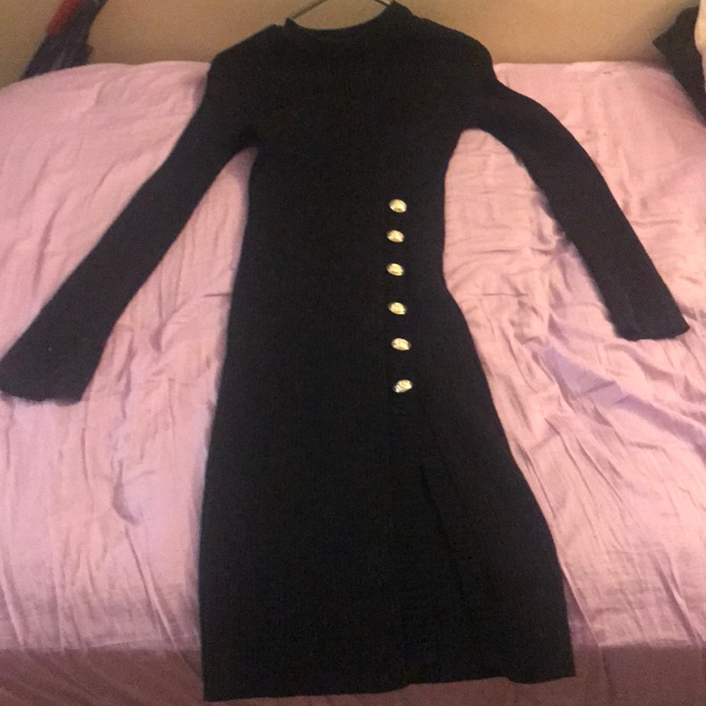 Long sleeve sweater dress